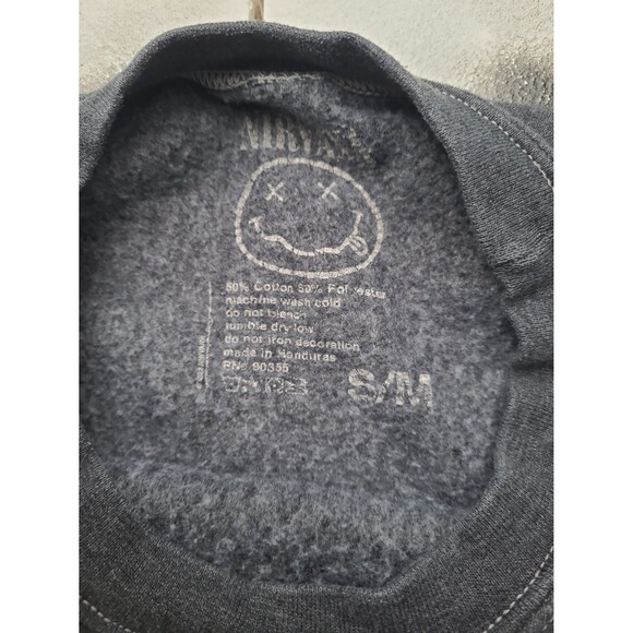 Nirvana Crewneck Oversized Sweatshirt Official Merch Grunge - Picture 5 of 9